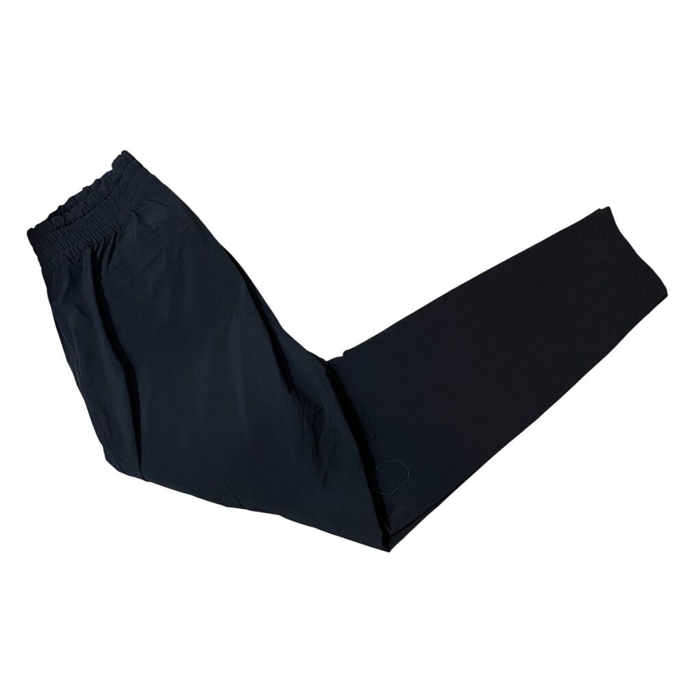 Athleta 6 Black Cargo Pull On Polyester Spandex Pockets Pants